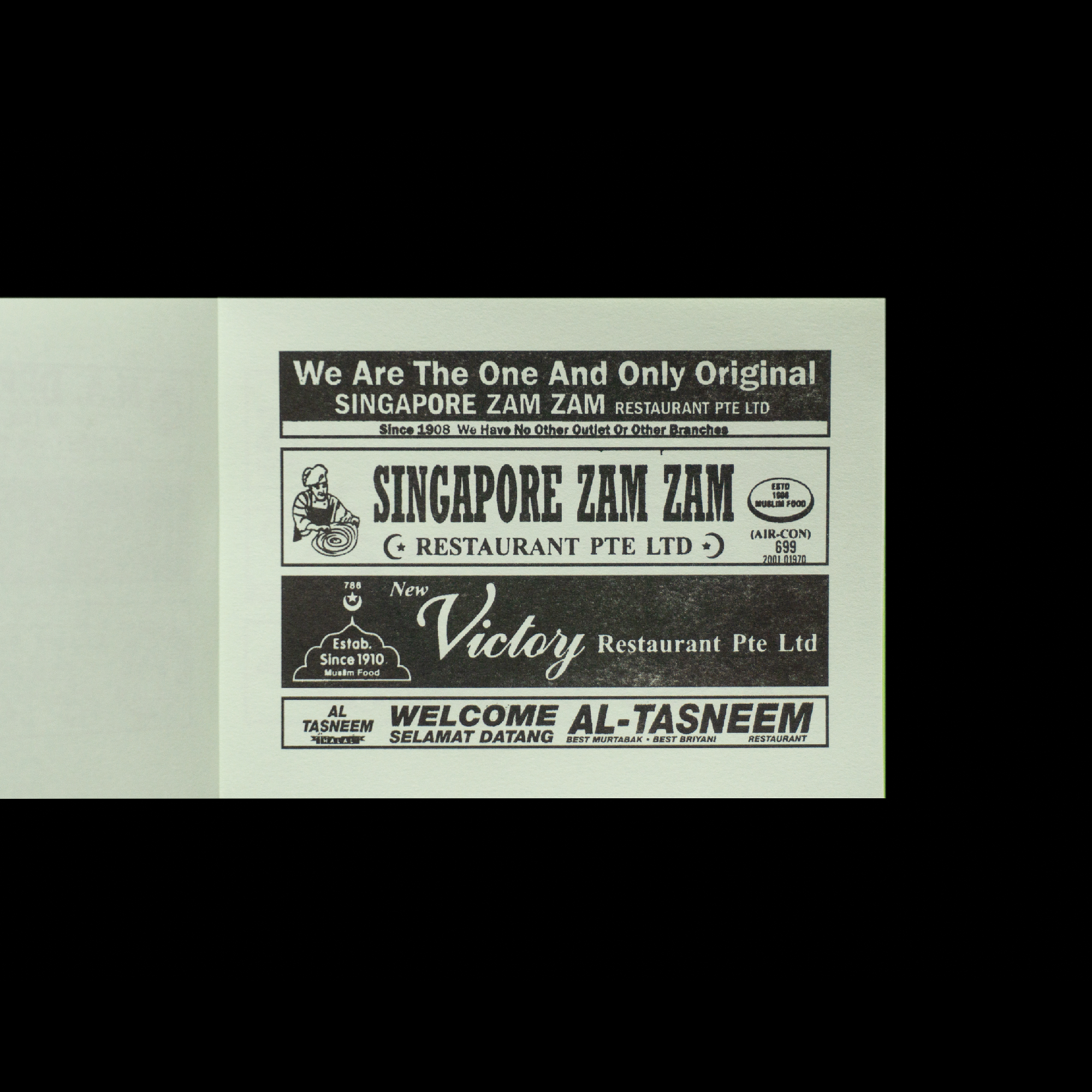 23 Hours: Archives of Mamak Signages and Mementos