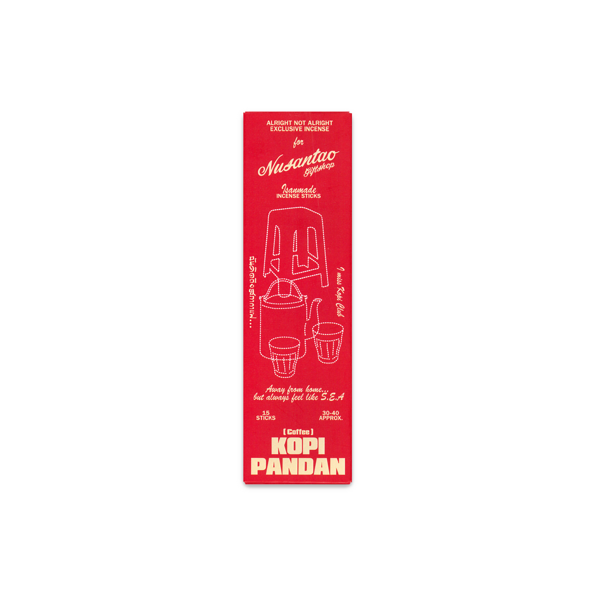 Kopi Pandan Incense Sticks